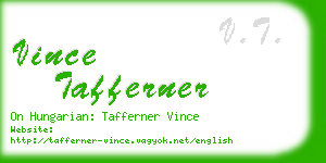 vince tafferner business card